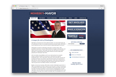 Mohesky for Mayor Website